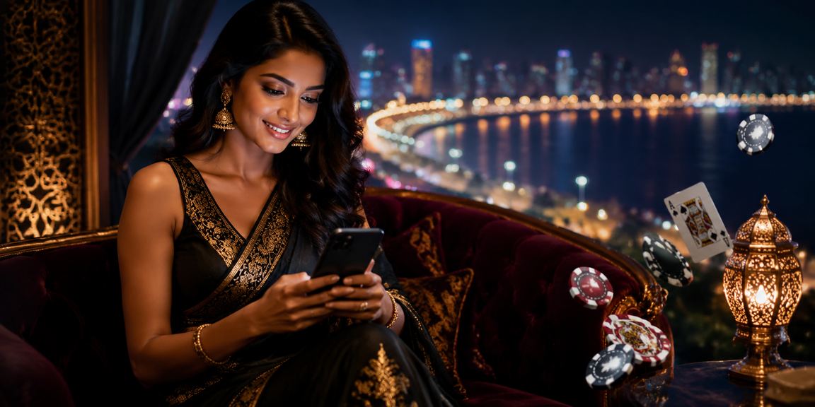 Poker game scene at Mumbai Marine Drive